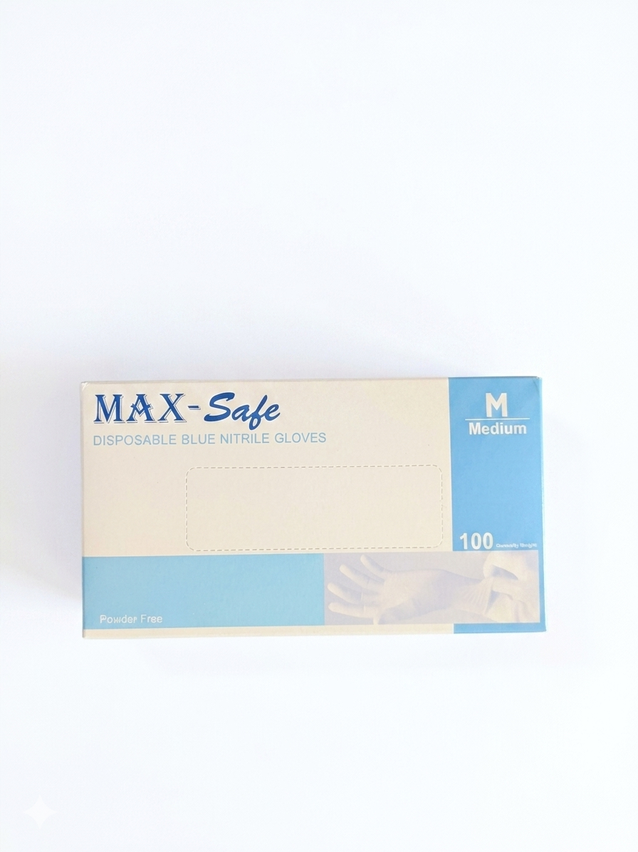 Blue Disposable Nitrile Gloves